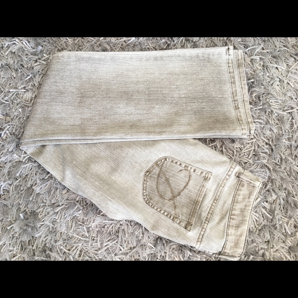 Chico’s Platinum Denim Jean-Flare leg